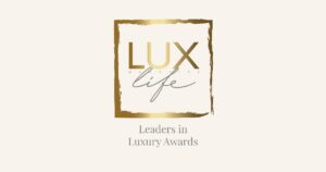 LUXlife Leaders in Luxury Awards 2026 badge — Plexo Properties, Best Scandinavian Real Estate Agency, Spain